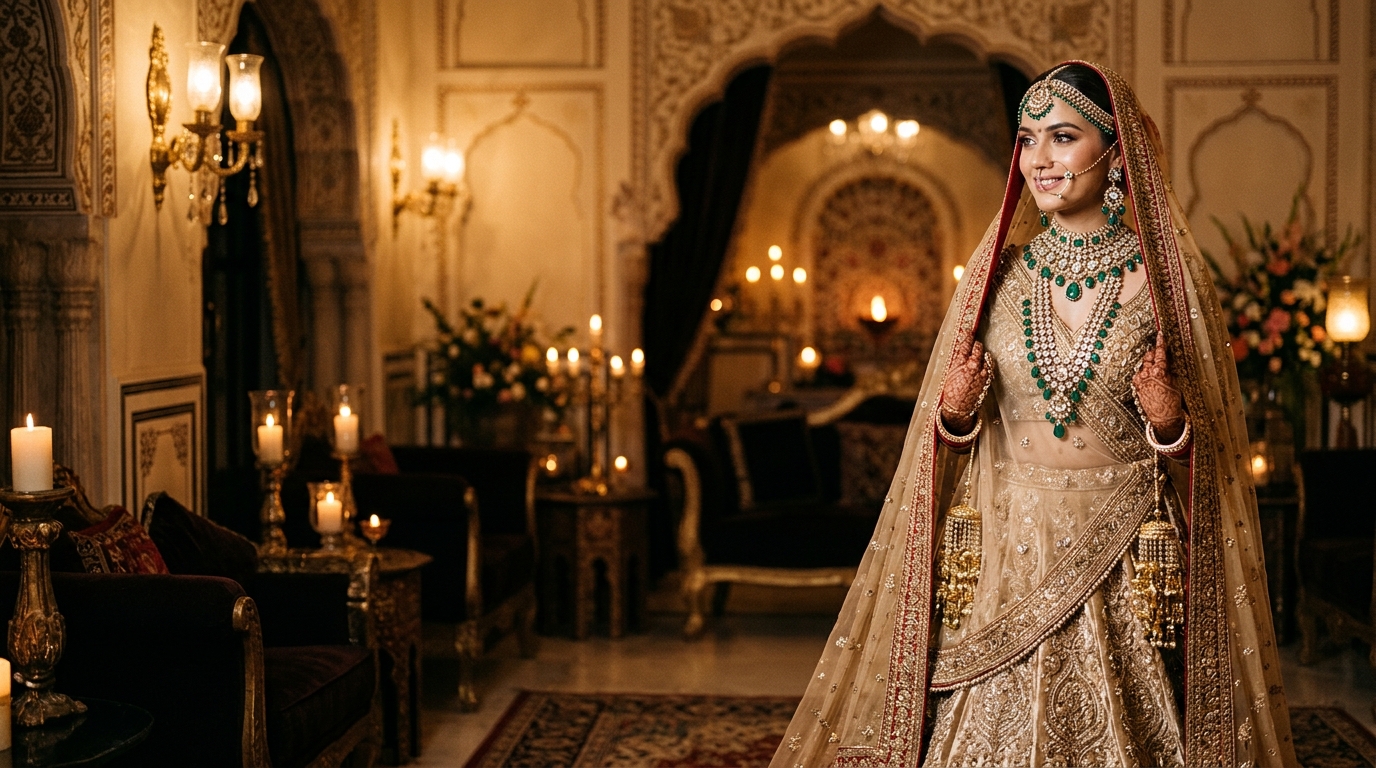 Luxury Indian Bridal Beauty Editorial at Minu's Beauty World